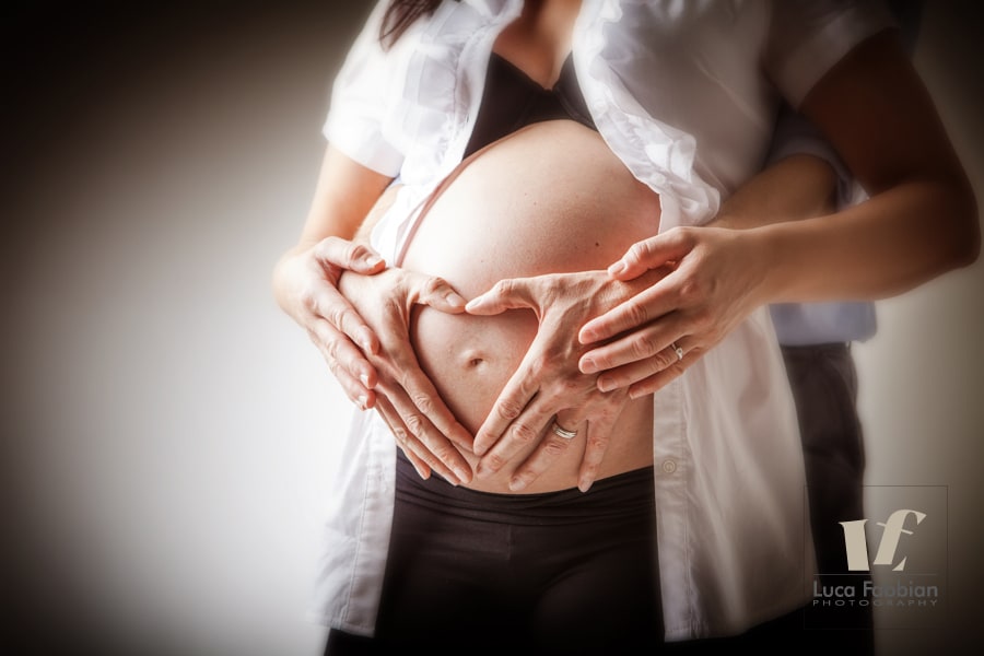 Fotografo Vicenza premaman, maternità, pancione. Studio fotografico ritratto mamme in dolce attesa. Luca Fabbian