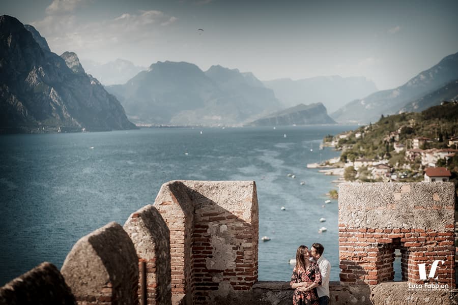 fotografo pre matrimonio Malcesine – lago Garda Servizio fotografico di coppia a Malcesine