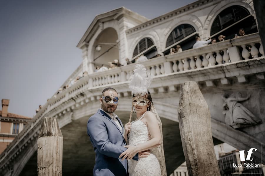 Fotografo matrimonio Venezia matrimonio Ponte di Rialto Venezia