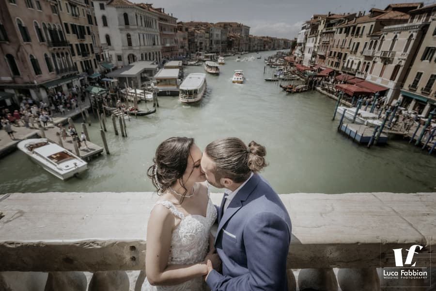 Fotografo matrimonio Venezia matrimonio Ponte di Rialto Venezia