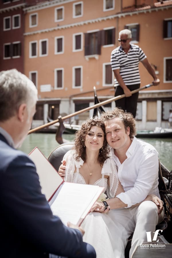 matrimonio in gondola a Venezia