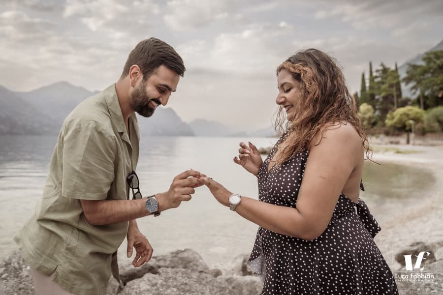 fotografie proposta di matrimonio lago di Garda