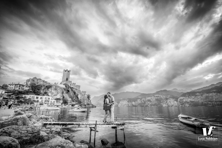 fotografie proposta di matrimonio lago di Garda fotografo fidanzati Malcesine